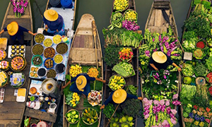 Chợ nổi Cái Bè - Tiền Giang Chợ nổi Cái Bè - Tiền Giang