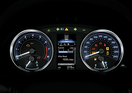 Bảng đồng hồ và màn hình hiển thị đa thông tin Altis