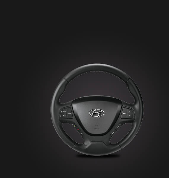 Vô lăng tích hợp phím chức năng Grand I10