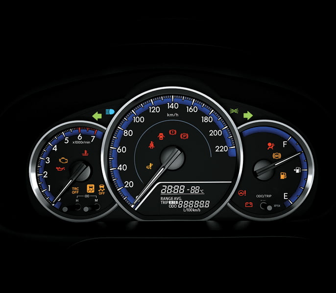 Bảng đồng hồ xe Vios